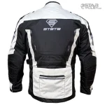 خرید کاپشن چهارفصل موتورسواری STATE مدل تورینگ توراگ BLACK WHITE GRAY