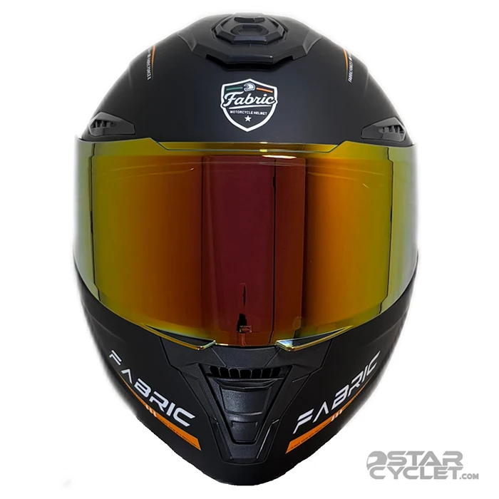 خرید کلاه کاسکت فک متحرک FABRIC مدل F22FORCE-X MATT BLACK ORANGE از نمایندگی