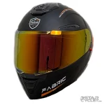 کلاه کاسکت فک متحرک FABRIC مدل F22FORCE-X MATT BLACK ORANGE