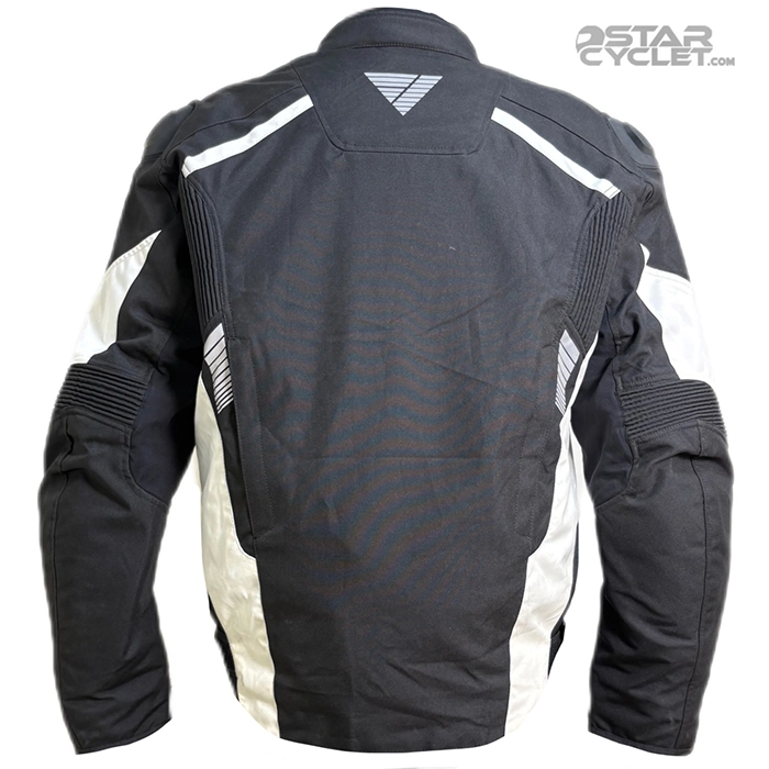 خرید کاپشن چهارفصل موتورسواری MODEKA مدل BLACK WHITE