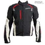 کاپشن چهارفصل موتورسواری MODEKA مدل BLACK WHITE RED