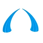 شاخ کلاه کاسکت آبی روشن مدل H52