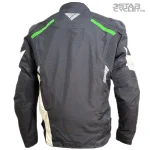 خرید کاپشن چهارفصل موتورسواری MODEKA مدل BLACK WHITE GREEN