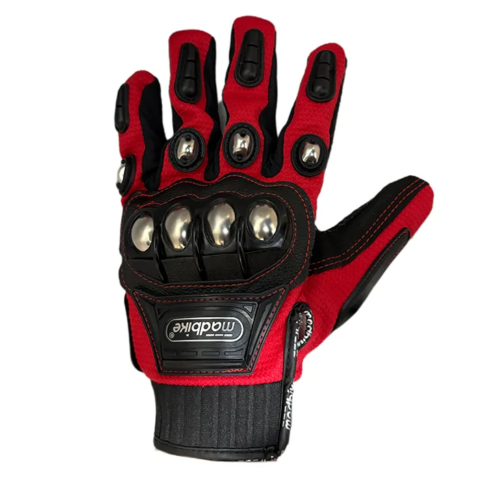 غکس دستکش چهار فصل پروتکشن دار فلزی MADBIKE