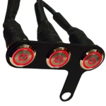 کلید پروژکتور سه پل زیر آینه ای موتورسیکلت مدل LED دار