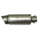 اگزوز کوتاه دهن گشاد موتورسیکلت SC مدل SILVER