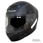 کلاه کاست فک ثابت LS2 مدل MATT BLACK GERY FF352-1A-6