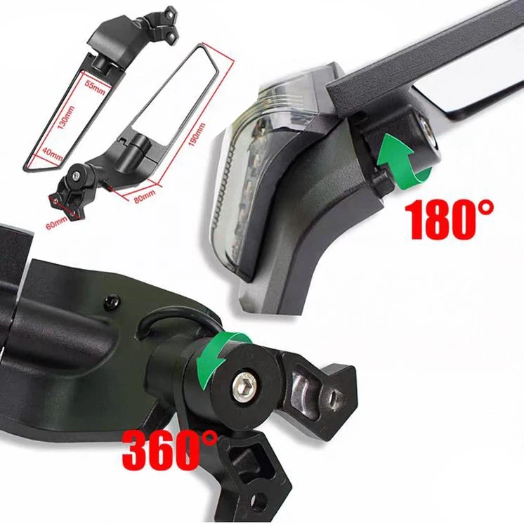 عکس آینه H2 ریسی راهنمادار پایه بلند SHENAO