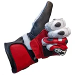 قیمت دستکش چرمی موتورسواری زمستانی ALPINSTARS مدل WHITE RED