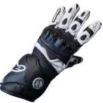 دستکش چرمی موتورسواری زمستانی ALPINSTARS مدل BLACK WHITE