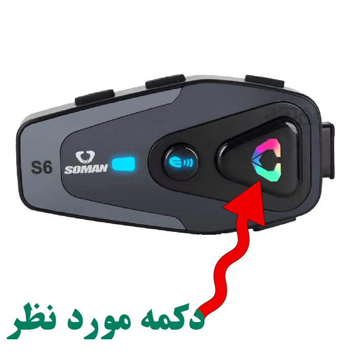 خرید بلوتوث کلاه کاسکت SOMAN مدل S6 از استارسیکلت - عکس