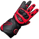 دستکش چرمی موتورسواری زمستانی آلپین ALPINSTARS مدل BLACK RED