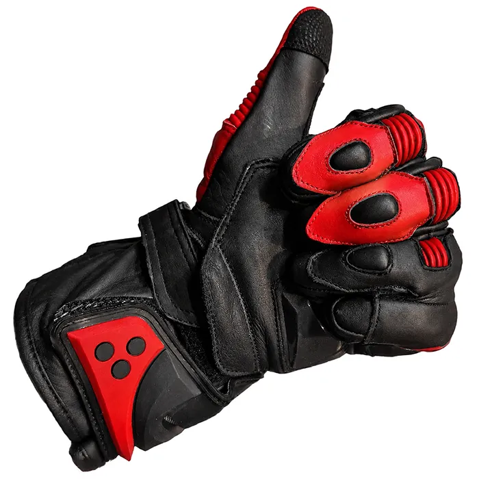 خرید دستکش چرمی موتورسواری زمستانی آلپین ALPINSTARS مدل BLACK RED