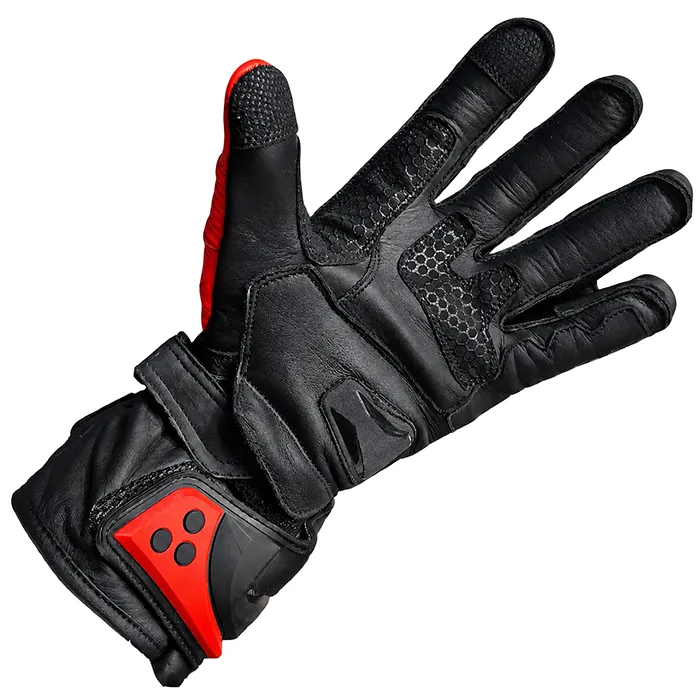 قیمت دستکش چرمی موتورسواری زمستانی آلپین ALPINSTARS مدل BLACK RED