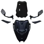 طلق دودی با قاب و آینه اصلی موتورسیکلت YAMAHA مدل NMAX TURBO-A