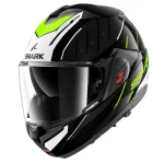 کلاه کاسکت فول‌‌ متحرک SHARK مدل OXO RYDGER BLACK WHITE YELLOW