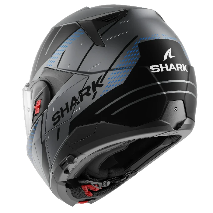 قیمت کلاه کاسکت فول‌‌ متحرک SHARK مدل OXO RYDGER MATTE ANTHRACITE BLUE BLACK