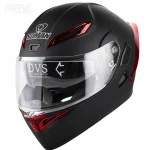 کلاه کاسکت فک متحرک SOMAN مدل 955 MATT-BLACK-ELECTROPLATED-RED