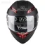 عکس کلاه کاسکت فک متحرک SOMAN مدل 955 MATT-BLACK-ELECTROPLATED-RED