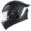 قیمت کلاه کاسکت فک متحرک SOMAN مدل 955 MATT-BLACK-ELECTROPLATED-BLUE