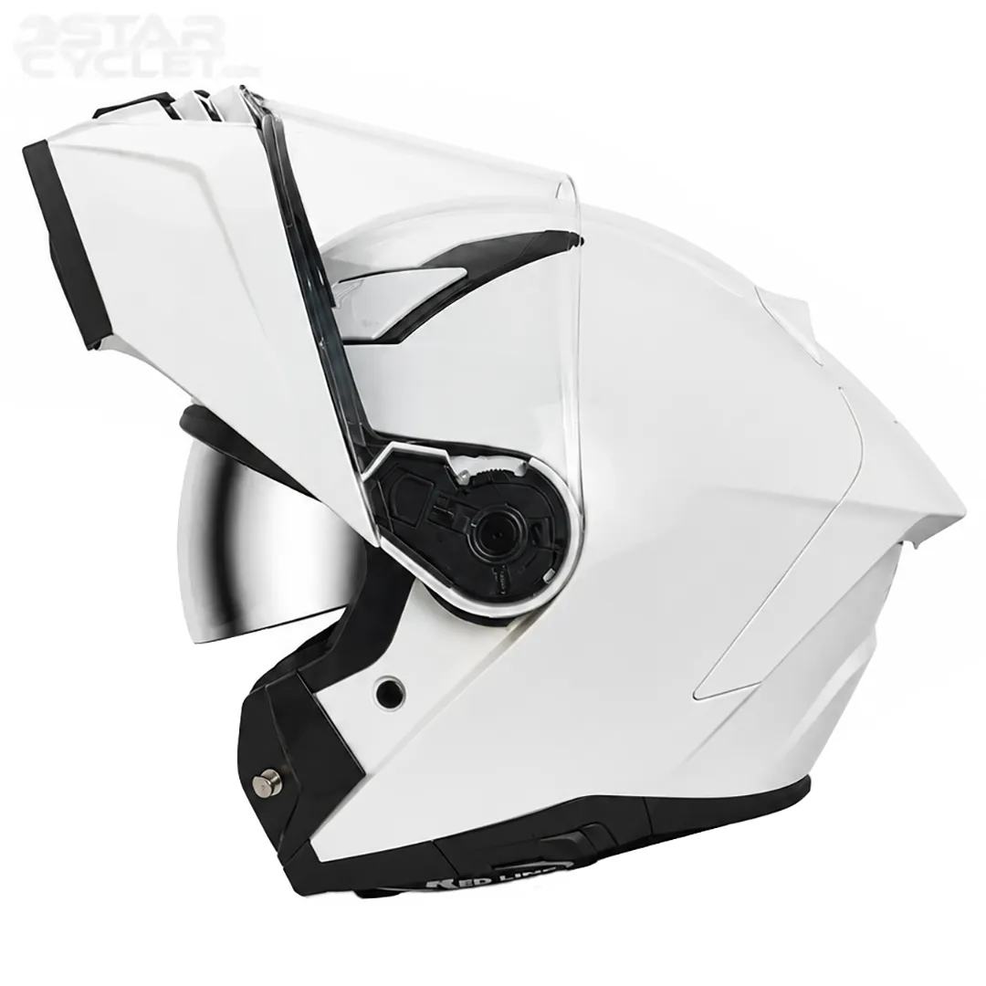 خرید کلاه کاسکت فک متحرک ردلاین مدل BRIGHT WHITE 960-3
