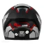 عکس کلاه کاسکت فک ثابت ردلاین مدل MATT BLACK RED Overture 942-4