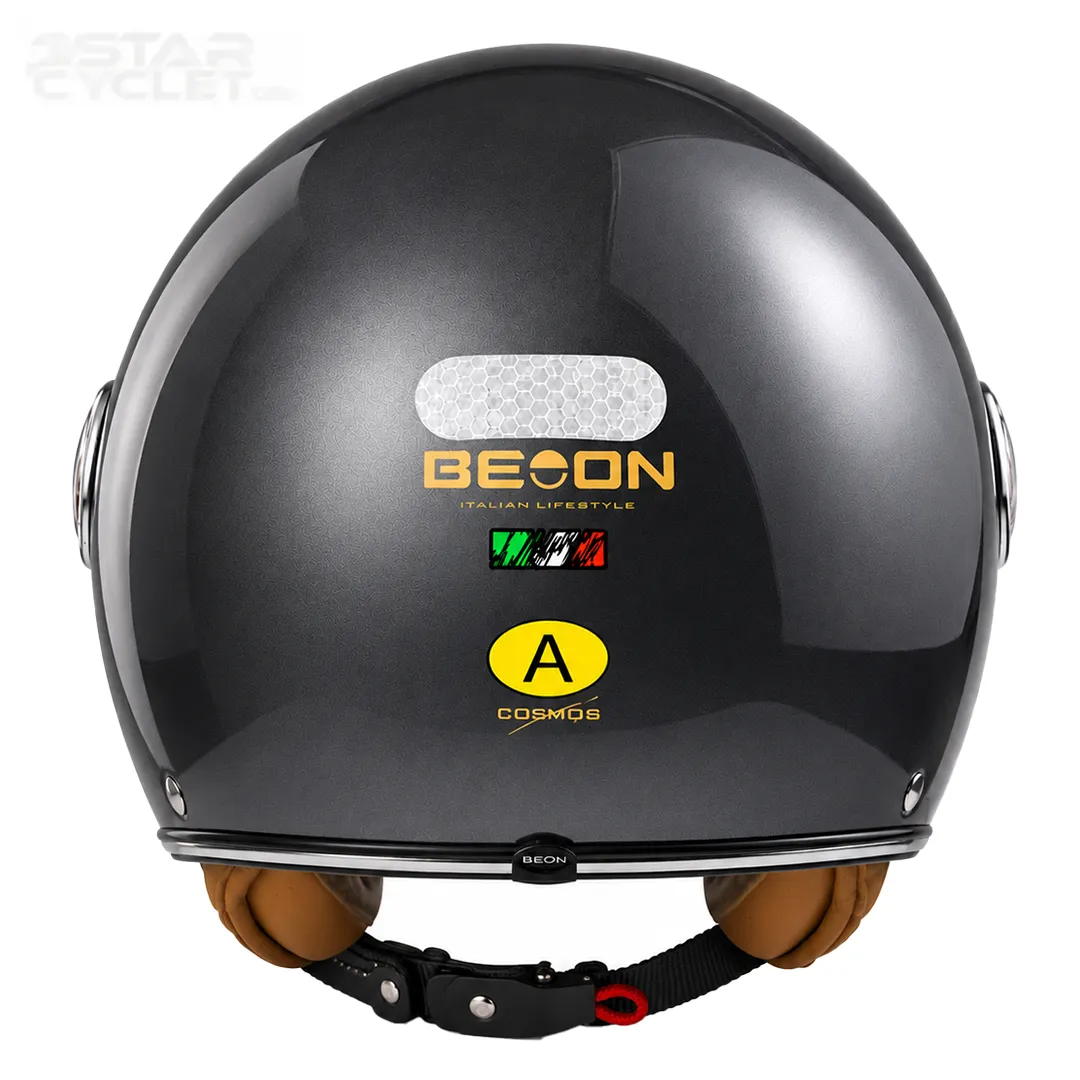 قیمت کلاه کاسکت وسپایی BEON مدل B110 METALLIC GRAY LIFESTYLE