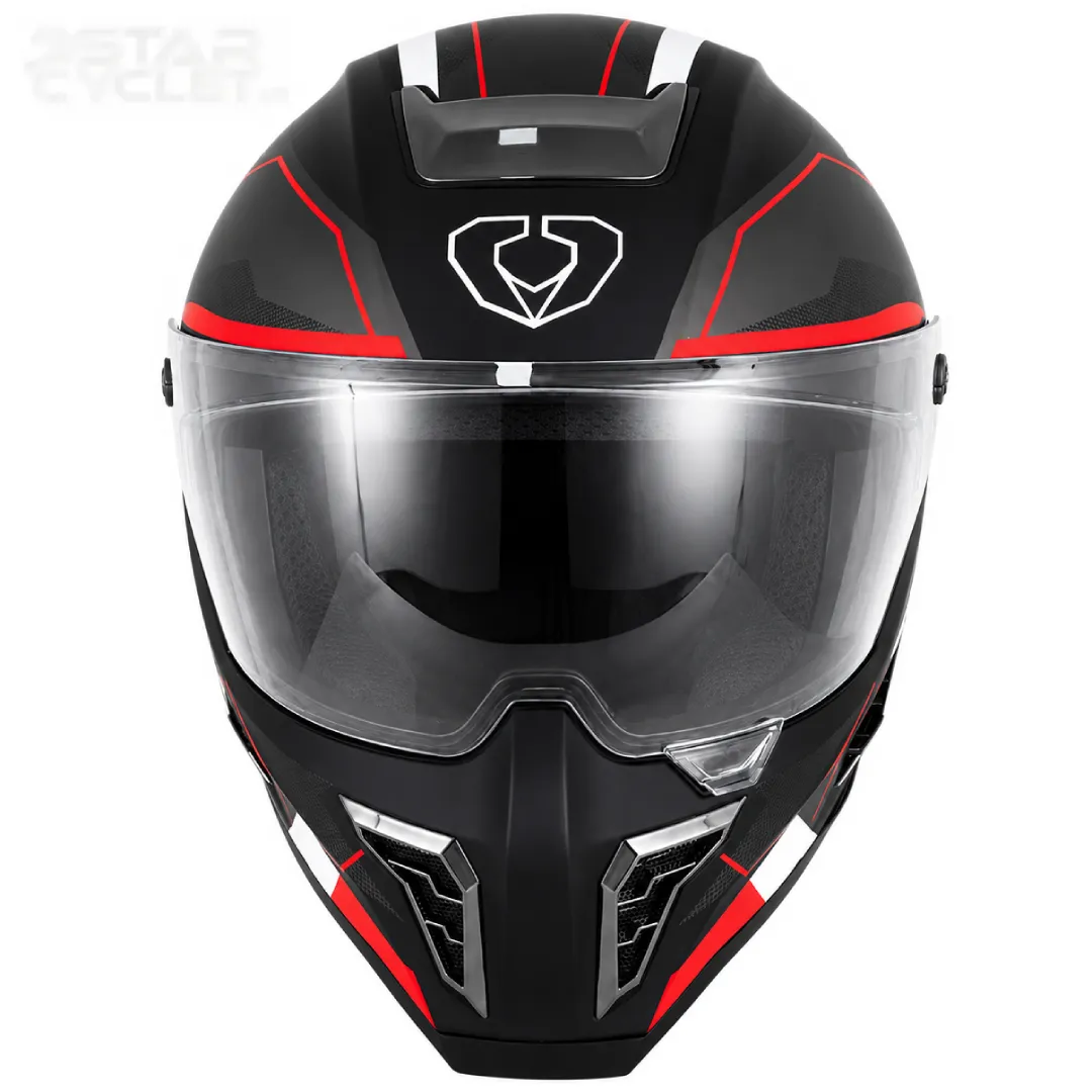 قیمت کلاه کاسکت فک ثابت SOMAN مدل H10 BLACK RED