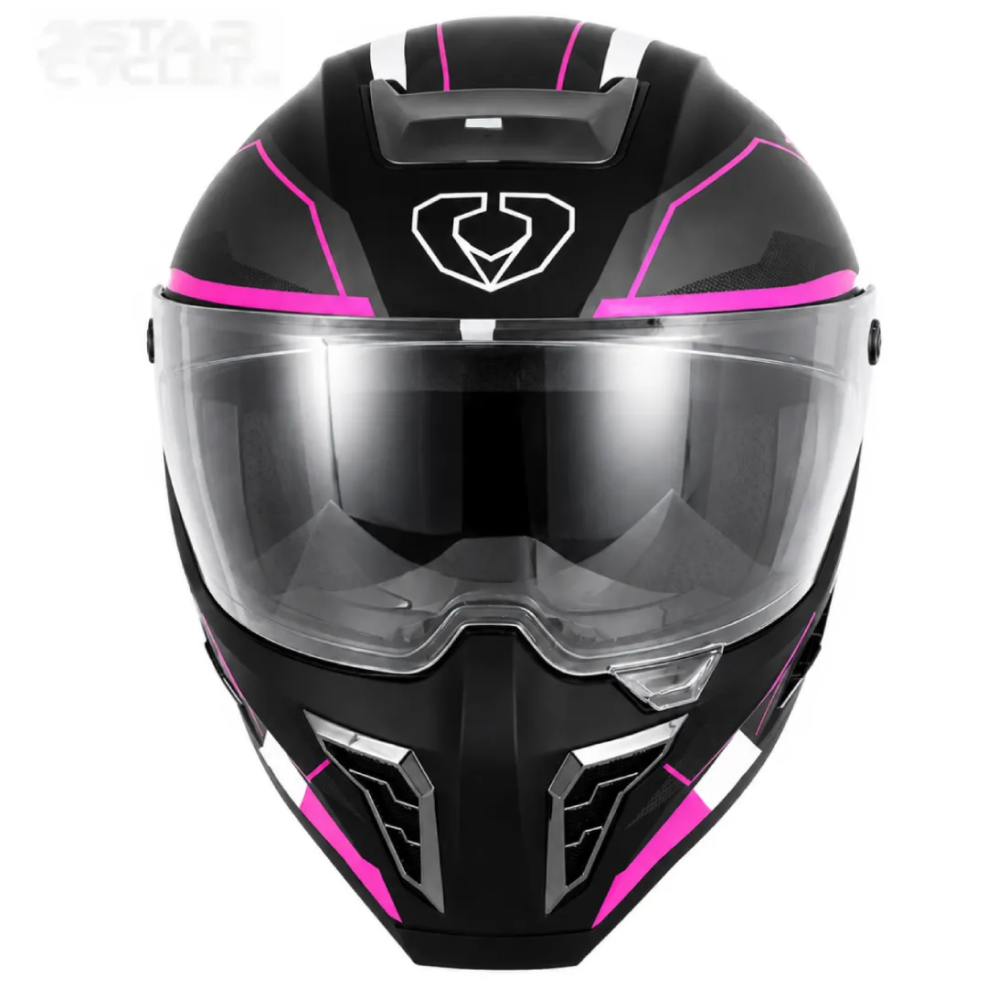 قیمت کلاه کاسکت فک ثابت SOMAN مدل H10 BLACK PINK