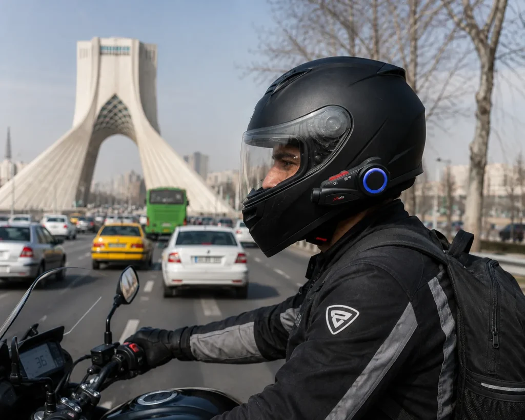 خرید بلوتوث دوربین دار کلاه کاسکت MaxTO مدل M3S از استارسیکلت - عکس