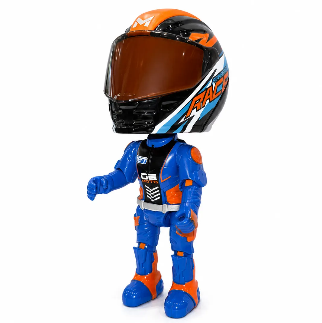 عکس اکشن فیگور DIE CAST موتورسوار مدل BLUE