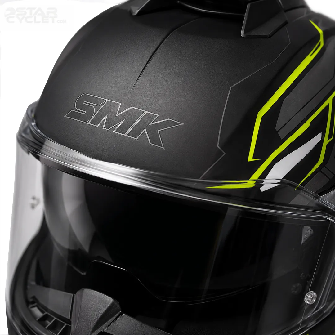 جلو کلاه کاسکت فک ثابت SMK TITAN مدل MA264 PANTHER