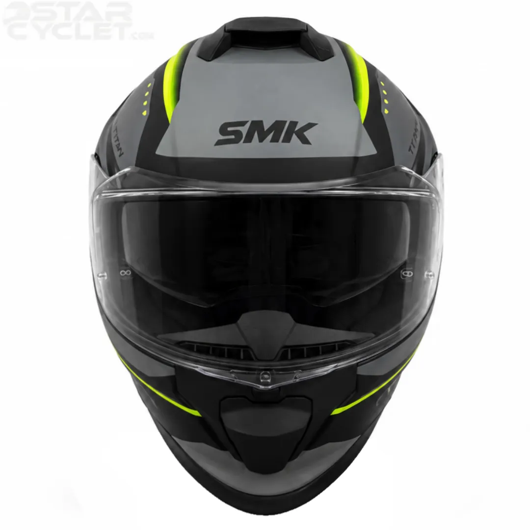 عکس کلاه کاسکت فک ثابت SMK TITAN مدل MA264 SPORTER