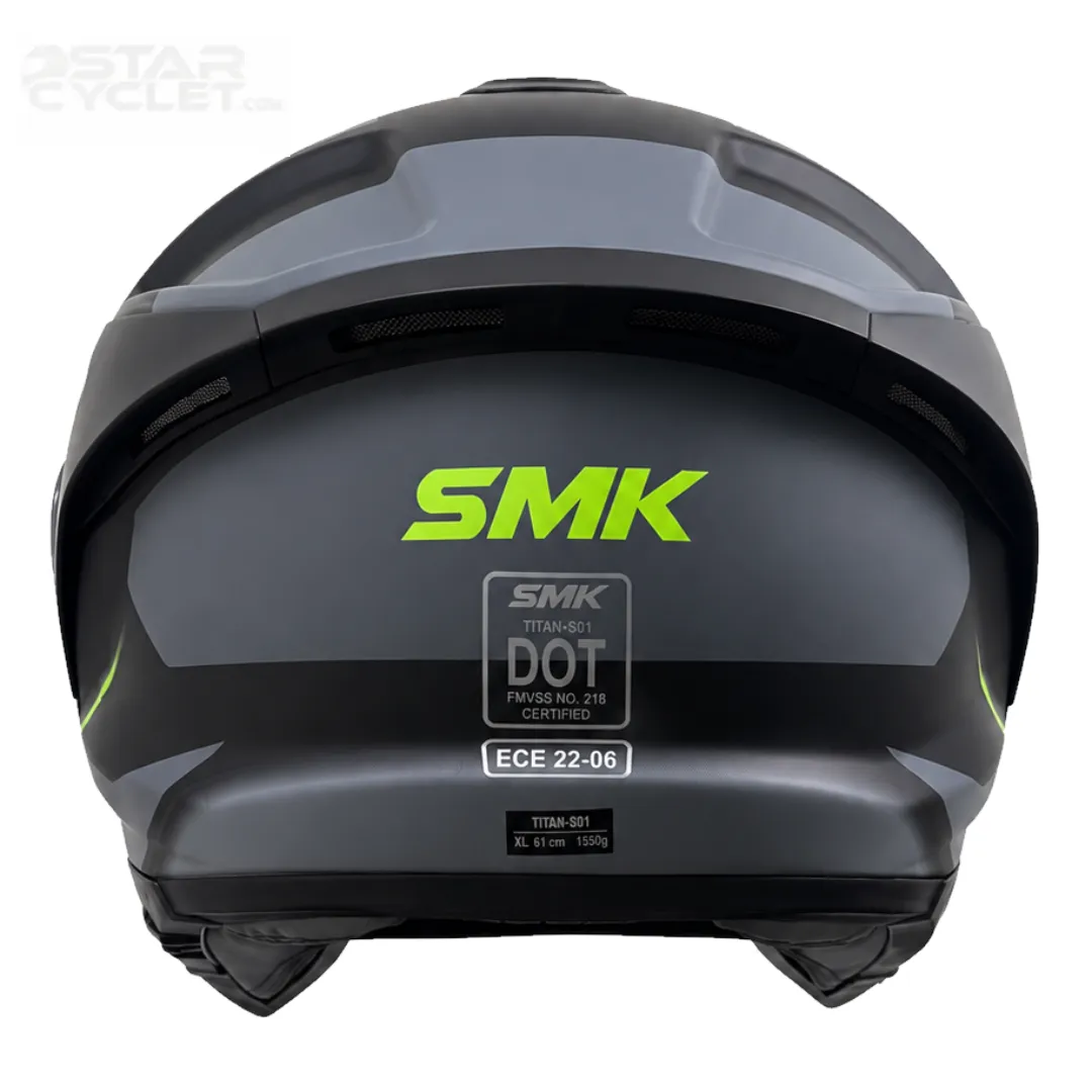 قیمت کلاه کاسکت فک ثابت SMK TITAN مدل MA264 SPORTER