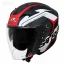 کلاه کاسکت بدون فک راپیدو مدل 878 MATT RED WHITE 33#A
