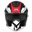 عکس کلاه کاسکت بدون فک راپیدو مدل 878 MATT RED WHITE 33#A