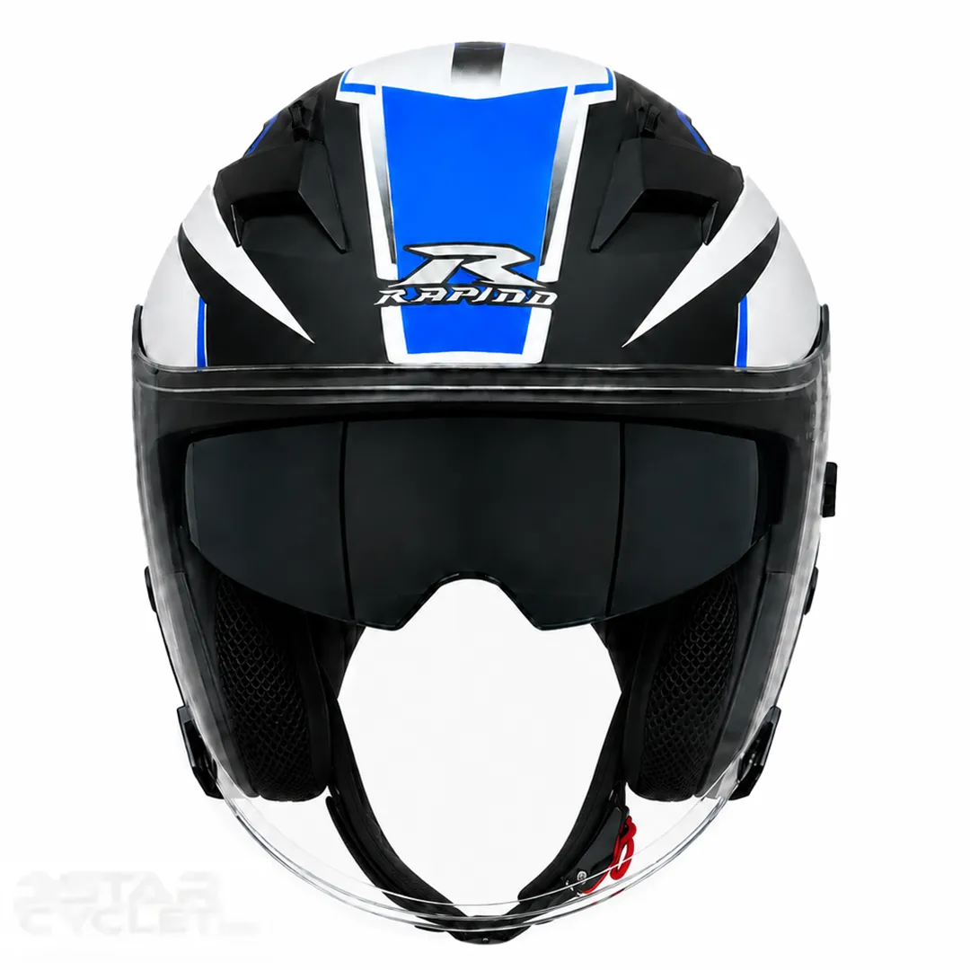 عکس کلاه کاسکت بدون فک راپیدو مدل 878 SRT MATT BLUE