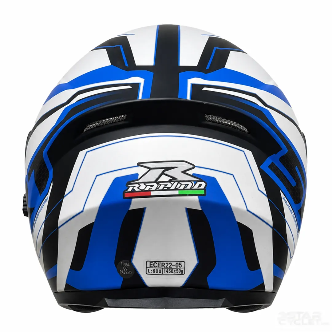 قیمت کلاه کاسکت بدون فک راپیدو مدل 878 SRT MATT BLUE