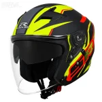 کلاه کاسکت بدون فک راپیدو مدل 878 SRT MATT GREEN
