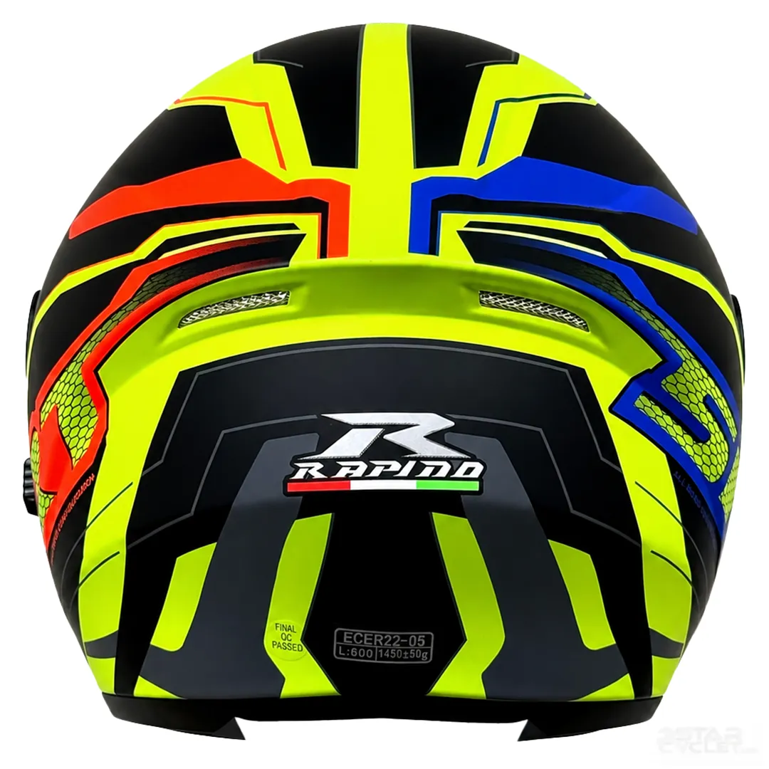 قیمت کلاه کاسکت بدون فک راپیدو مدل 878 SRT MATT GREEN