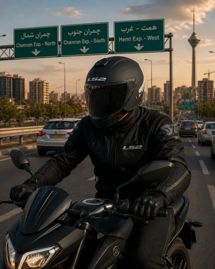 خرید کلاه کاسکت بدون فک ال اس 2 مدل COMPASS MATT BLACK از استارسیکلت - عکس