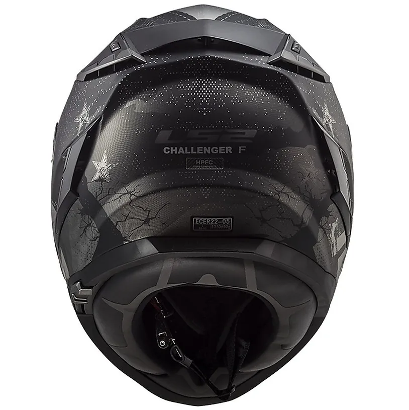 عکس کلاه کاسکت فک ثابت ال اس تو مدل CHALLENGER BLACK BEIGE