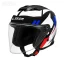 کلاه کاسکت بدون فک LS2 مدل COMPASS BLACK WHITE BLUE SILVER 626