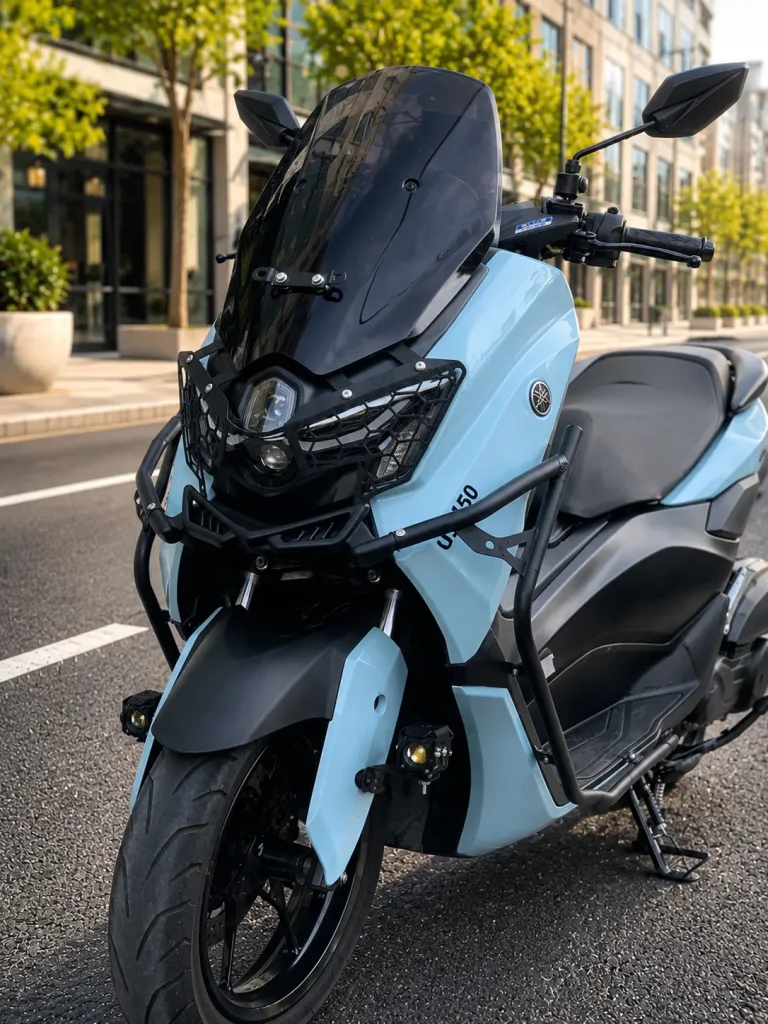 عکس محافظ چراغ جلوی موتورسیکلت YAMAHA مدل NMAX NEW