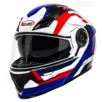 کلاه کاسکت فک متحرک REDLINE مدل 31-939 WHITE RED BLUE