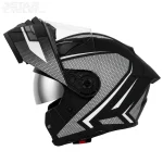 خرید کلاه کاسکت فک متحرک REDLINE مدل 19-960 MATT BLACK GRAY SUN
