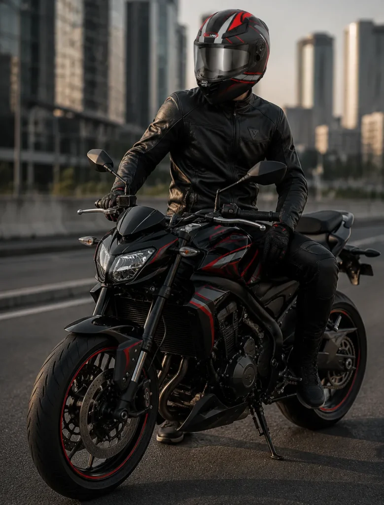 خرید کلاه کاسکت فک متحرک ردلاین مدل 15-960 MATT BLACK RED GRAY AVATAR از استارسیکلت - عکس