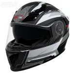 کلاه کاسکت فک متحرک ردلاین مدل 28-939 MATT BLACK GRAY WIZARD
