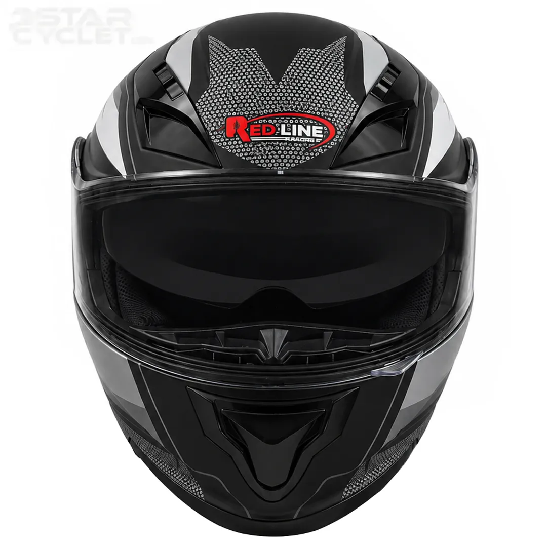 عکس کلاه کاسکت فک متحرک ردلاین مدل 28-939 MATT BLACK GRAY WIZARD