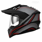 خرید کلاه کاسکت ادونچری ردلاین مدل 5-760 MATT BLACK FLASH